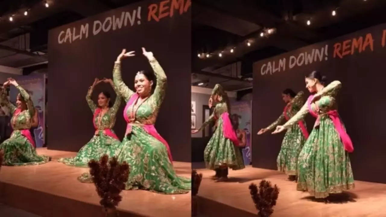 1280px x 720px - Viral Video: Desi Women Perform Classical Dance To Calm Down In Front of  Rema. Watch | Viral News, Times Now