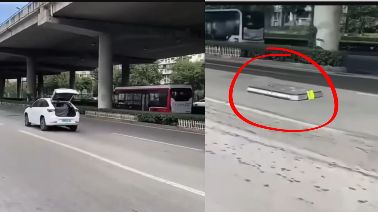 Chinese EV Failure: Electric Car’s Battery Falls Out In The Middle Of The Road. Watch