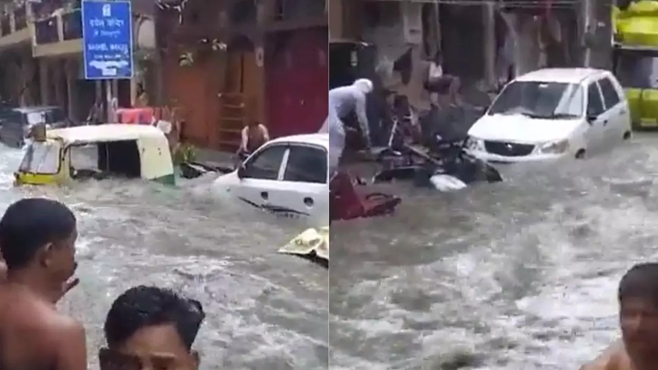 Delhi's Venice-like Waterlogging Goes Viral Amidst Heavy Rains. Watch ...