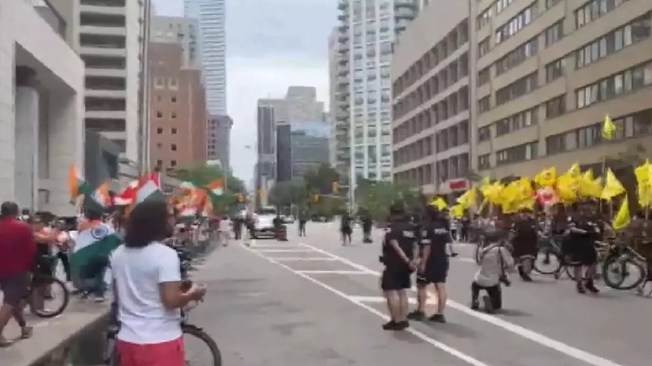 Pro Khalistan protest in Canada