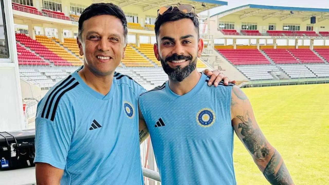 Never Imagined...: Virat Kohli Breaks Internet With Nostalgic Rahul Dravid Post Ahead Of 1st Test Vs WI