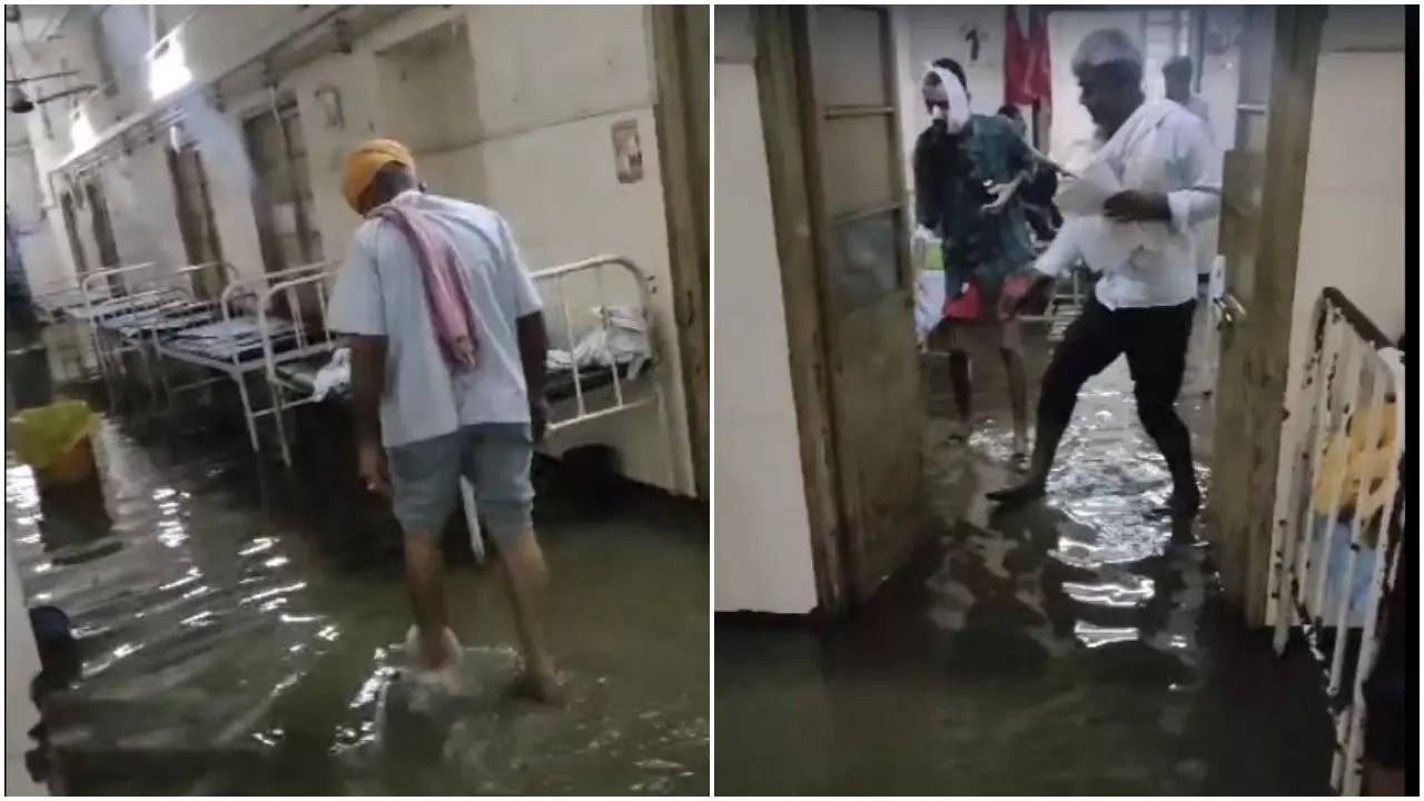 Waterlogging in Jaipur Hospital