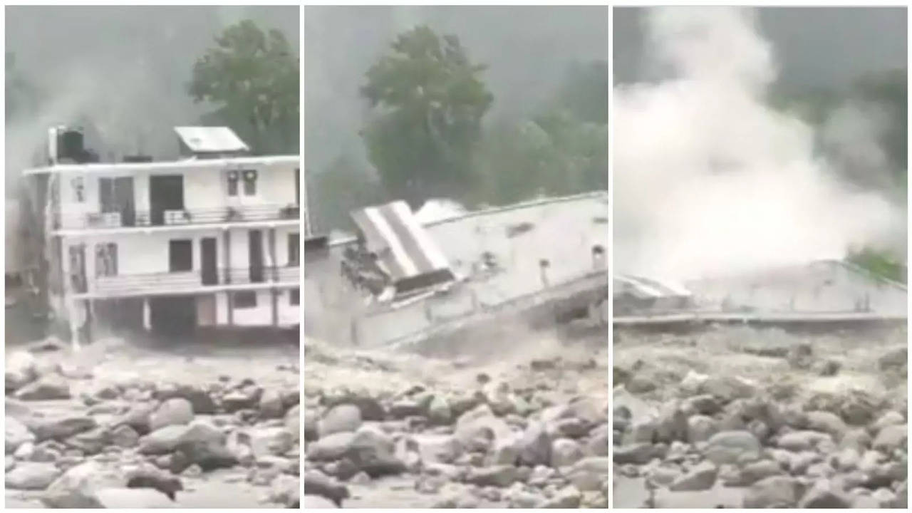 4-Storey Hotel Washes Away in Himachal Rains As Downpour Continues