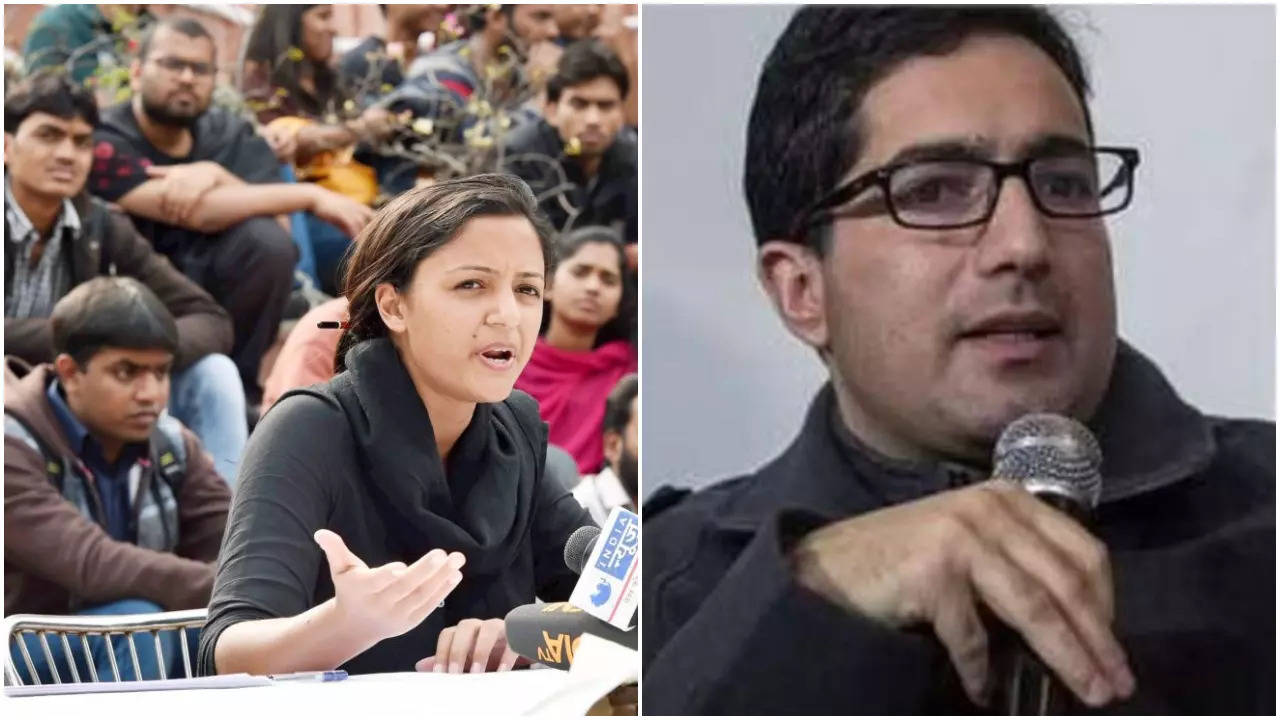 Shehla Rashid and Shah Faesal