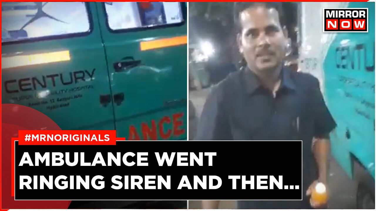 In Hyderabad Ambulance Went Ringing Siren And Then... | Times Now