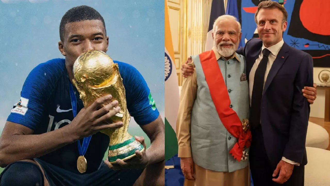 Kylian Mbappe PM Modi.