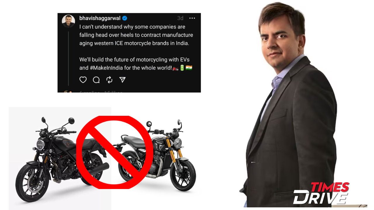 Bhavish Aggarwal's Scathing Take On Hero-Harley and Bajaj-Triumph Partnership