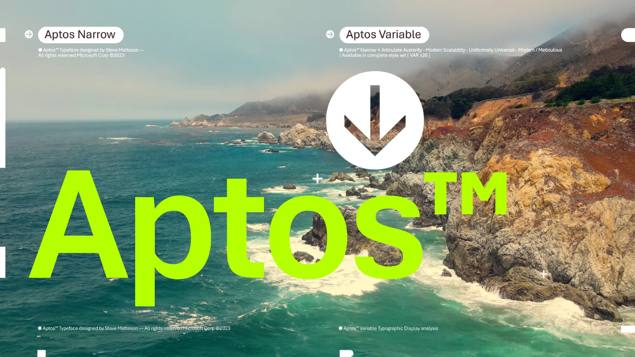 Microsoft introduces Aptos as the new default font across Microsoft 365 apps