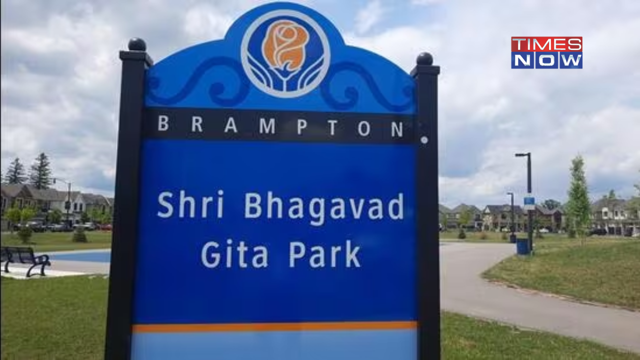 Shri Bhagavad Gita Park Defaced with Anti-India Graffiti