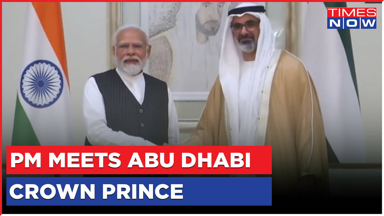 Modi In UAE | PM Narendra Modi Meets Abu Dhabi Crown Prince | India-UAE ...