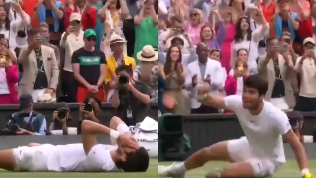 Watch Carlos Alcaraz Breaks Down Into Tears On Court After Defeating Novak Djokovic In