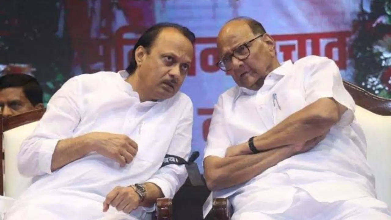 Ajit Pawar and Sharad Pawar