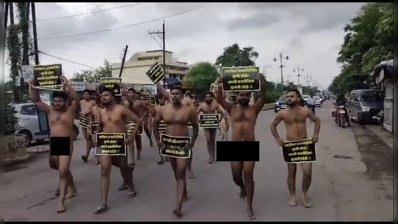 Group Of People Take Out 'Nude' Protest In Chhattisgarh