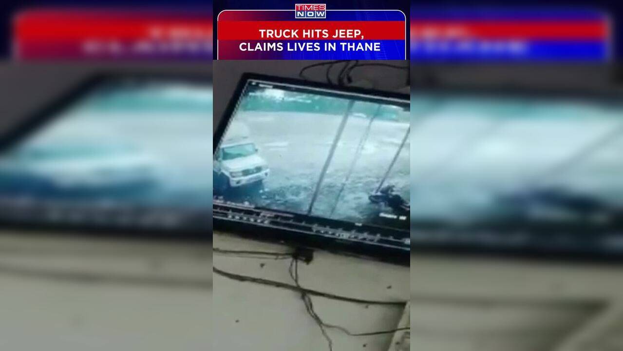 Deadly Collision Container Truck Hits Jeep, Six Killed in Thane 