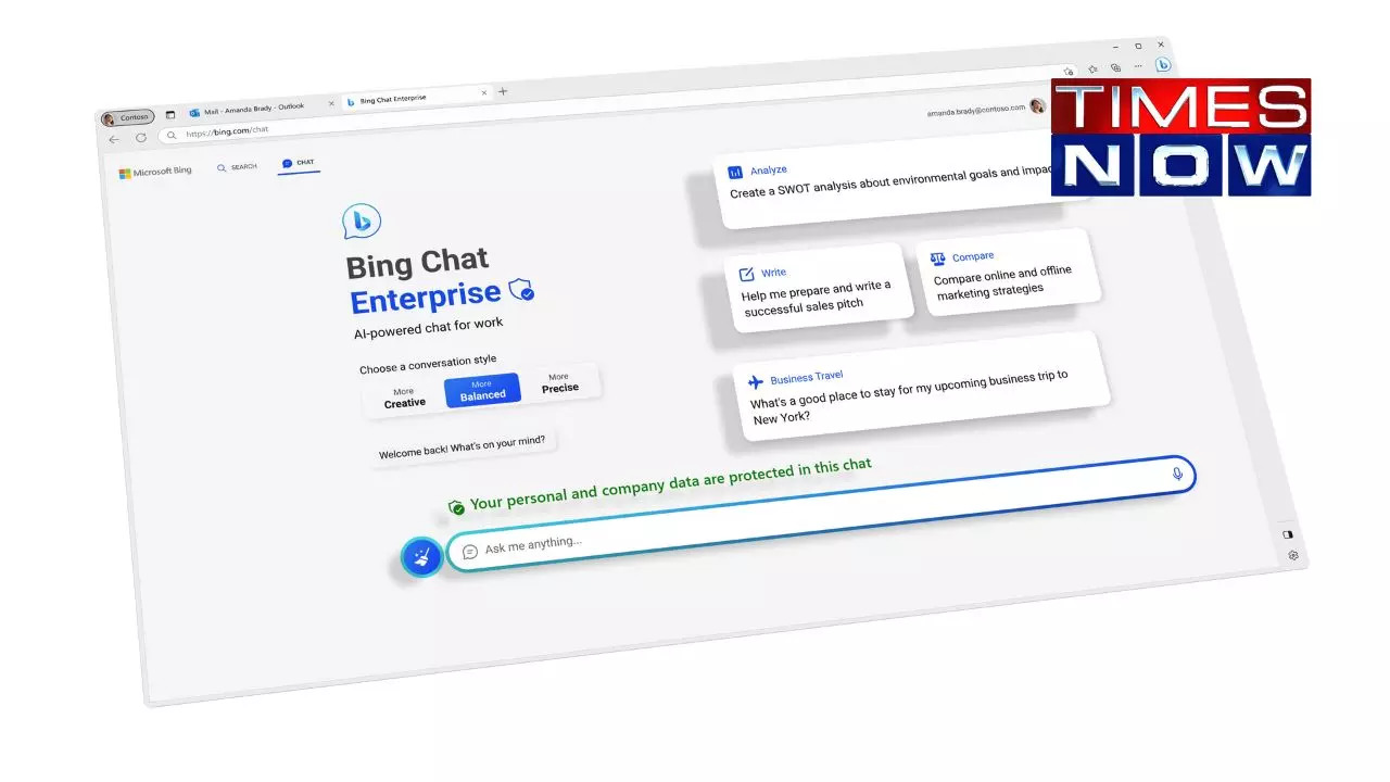 Microsoft Pioneers AI-Driven Productivity with Bing Chat Enterprise