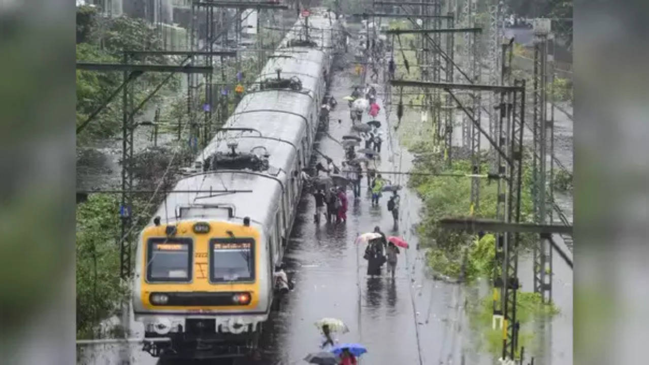 Thane Local Train Services Come To Halt Due To Heavy Rains