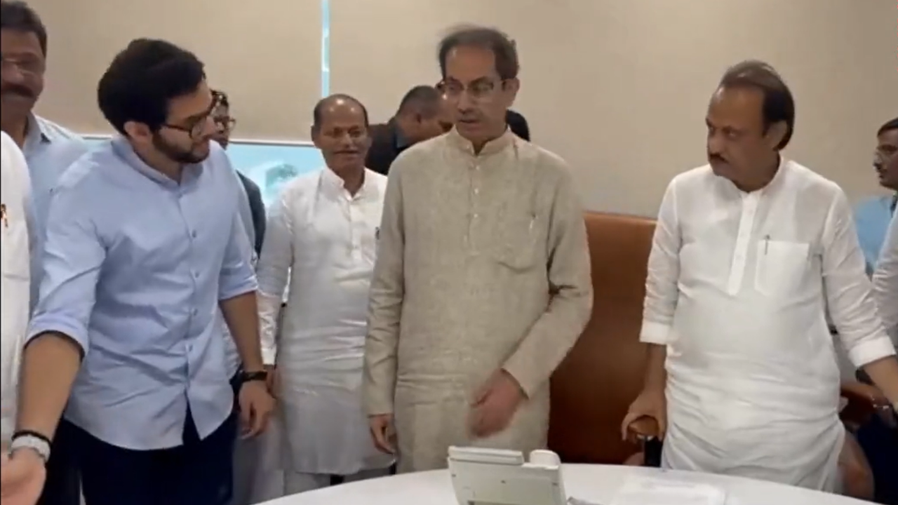 Ajit Pawar Uddhav Thackeray Meet in Mumbai