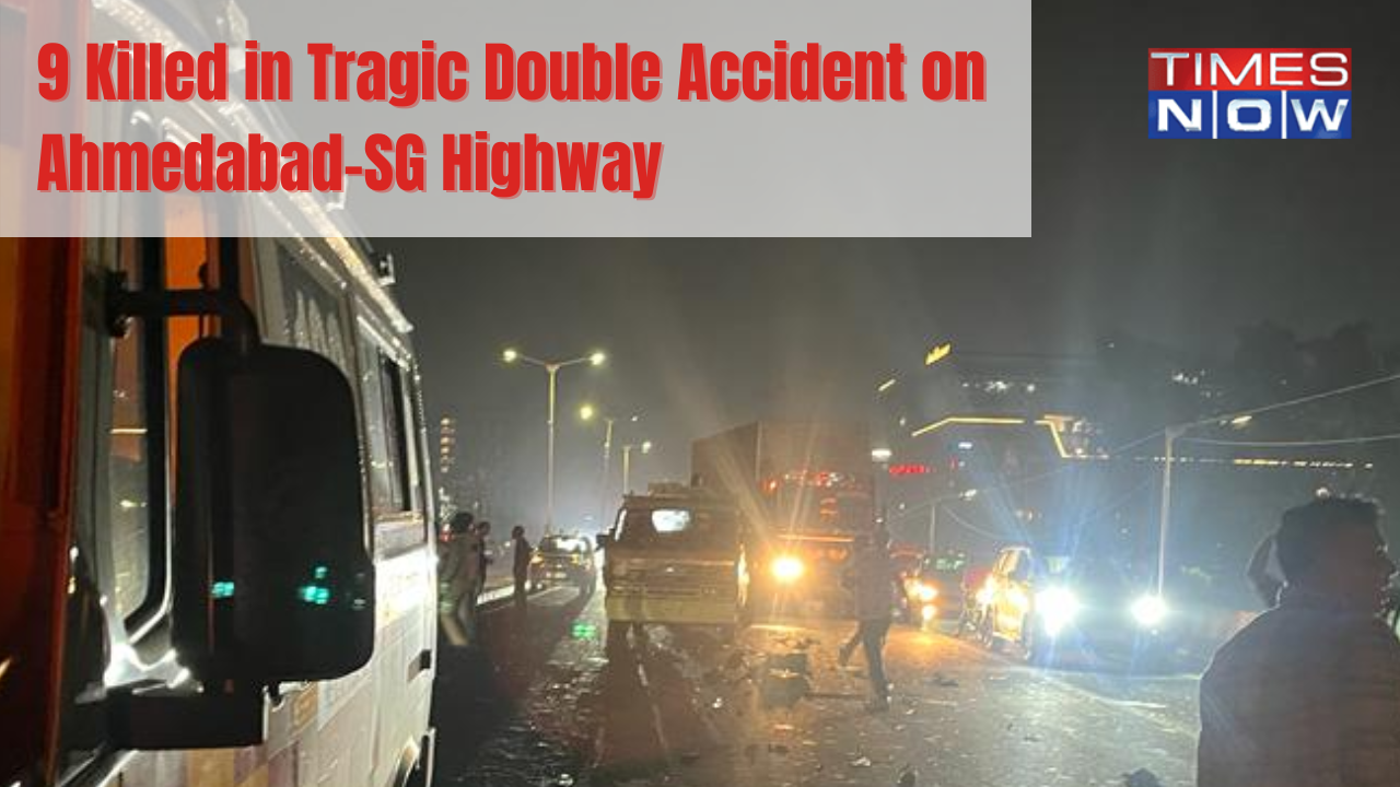 Double Accident on Ahmedabad-SG Highway