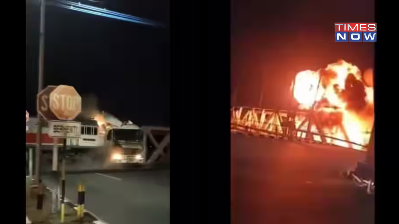 Indonesia: Massive Explosion Occurs After Train Collides With Truck, Video  Goes Viral | World News, Times Now