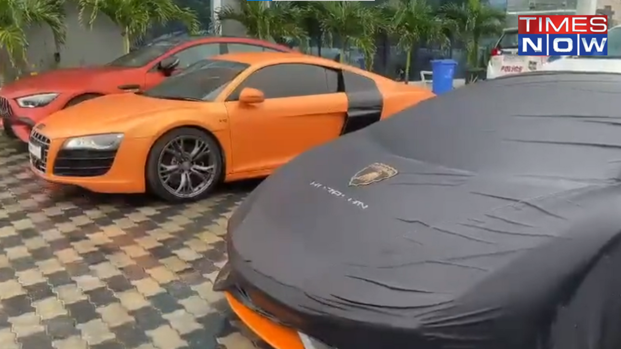 ​The sports cars including Lamborghini, Mercedes, Ferrari and Aud​i were seized by police​