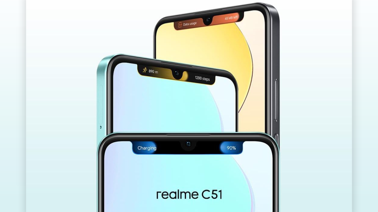 realme C51 render (Credits: Paras Guglani/ Twitter)