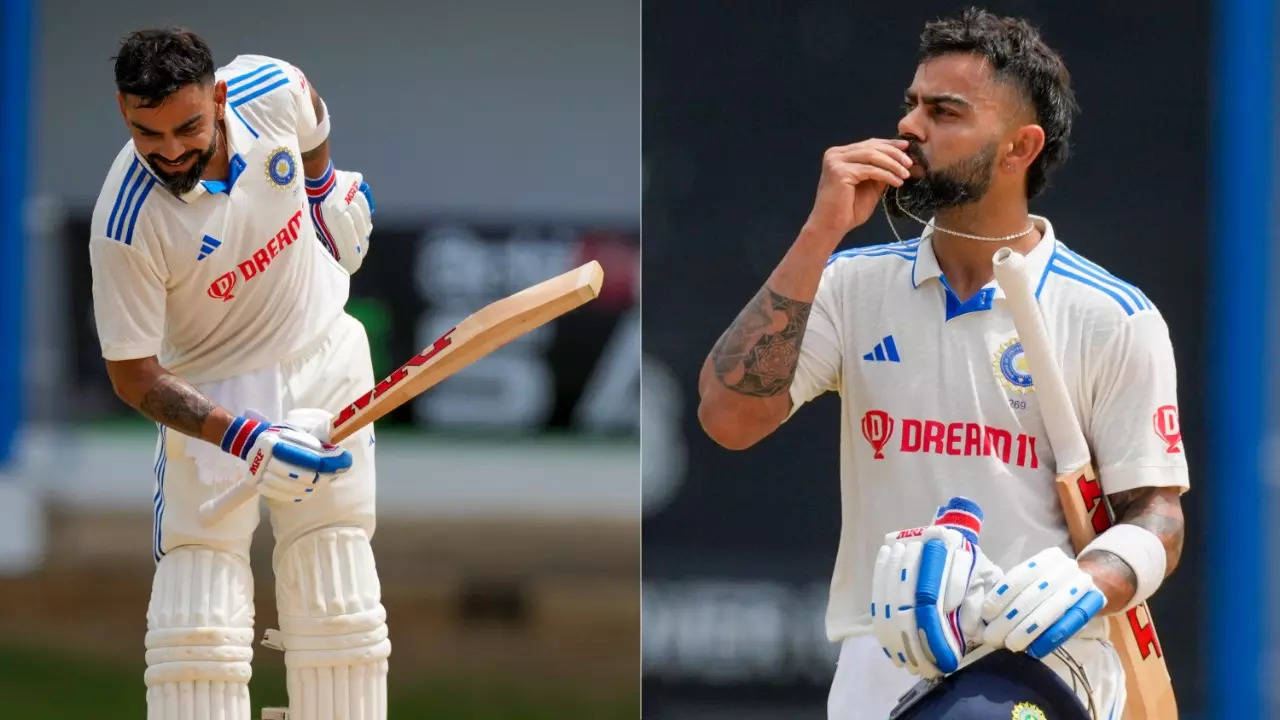 India Vs West Indies, 2nd Test: Virat Kohli Bows Down, Kisses His Wedding Ring After Scoring 76th Ton | WATCH