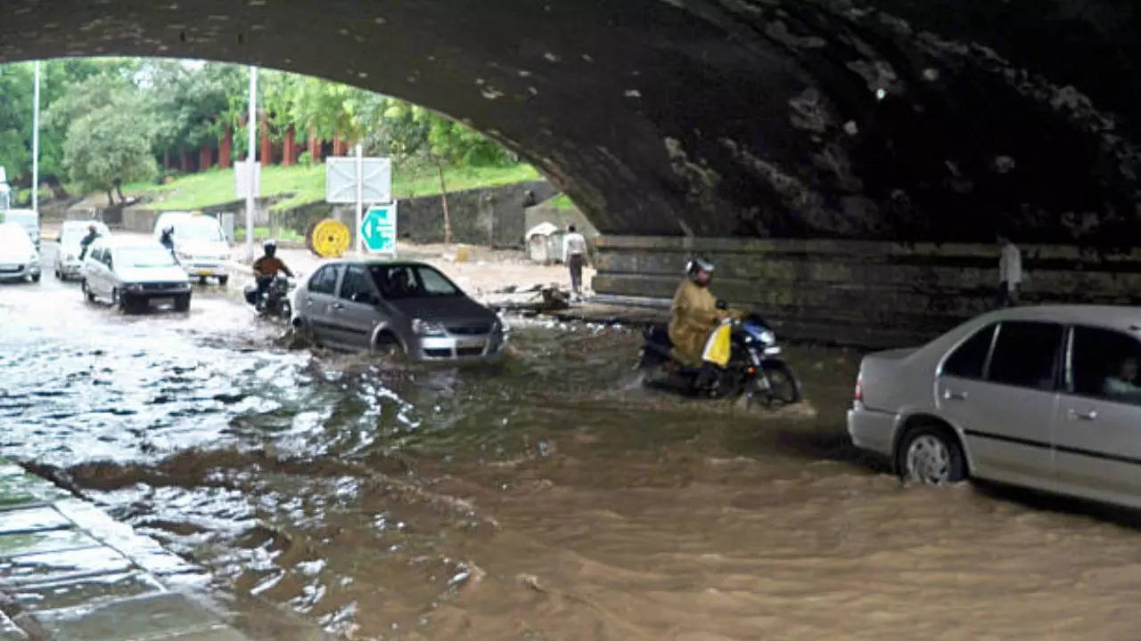 Delhi roads flooded with rain water. (representational image)