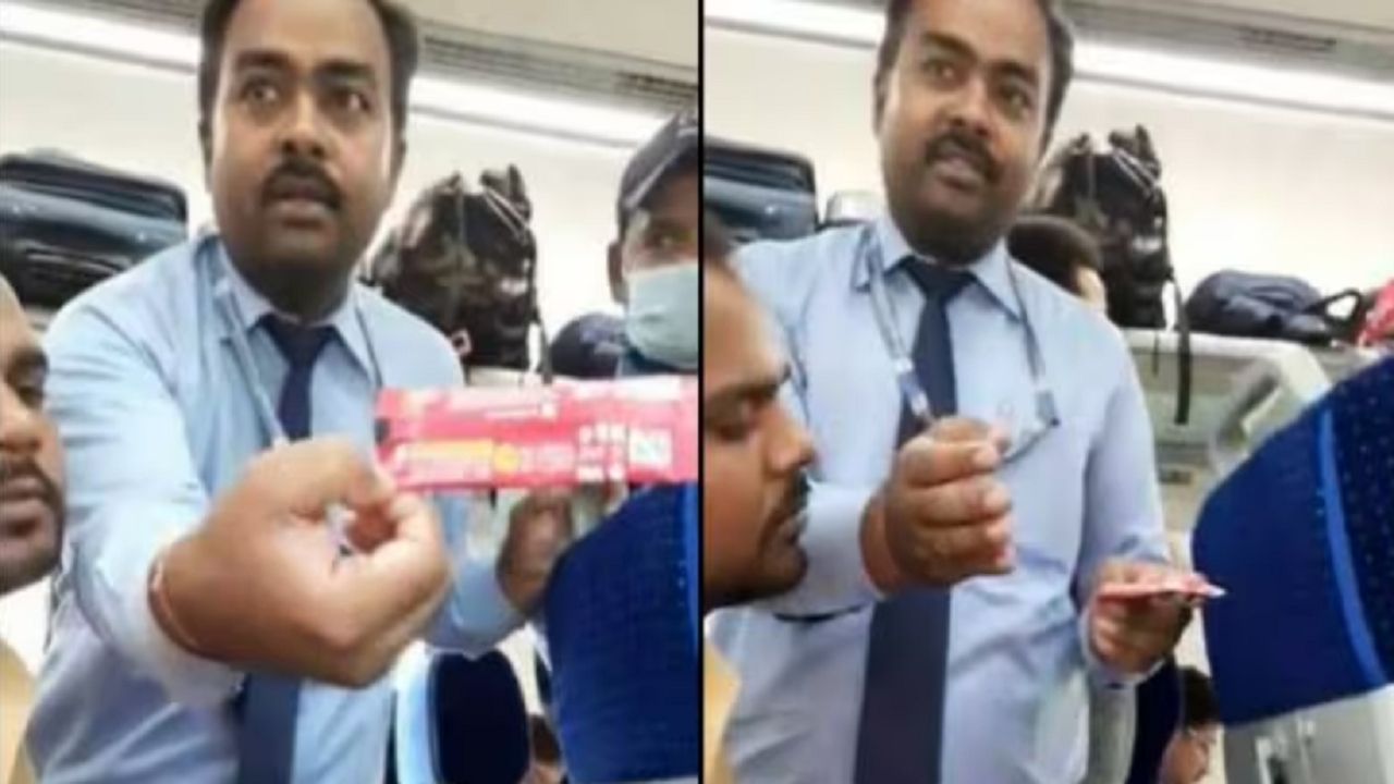 High Drama On Vande Bharat Train As Staff, Angry Passenger Spar over halal-certified tea