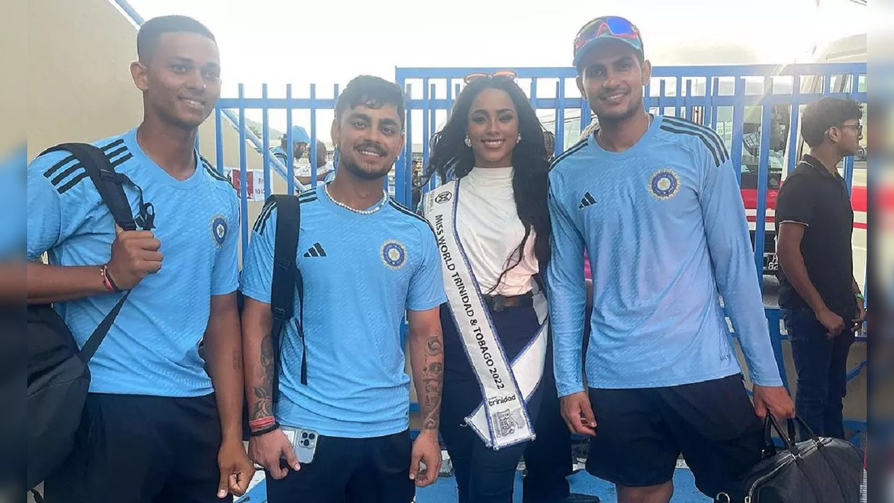 Miss World Trinidad & Tobago Meets Shubman Gill, Ishan Kishan & Yashasvi Jaiswal