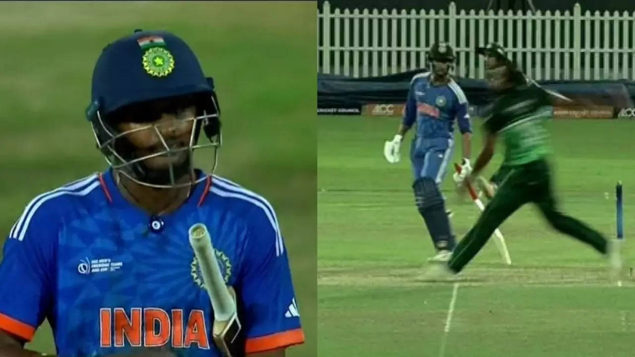 Emerging Asia Cup 2023 Final, IND A Vs PAK A: Out On No-Ball? Twitter Erupts After Controversial Sai Sudharsan Dismissal | WATCH