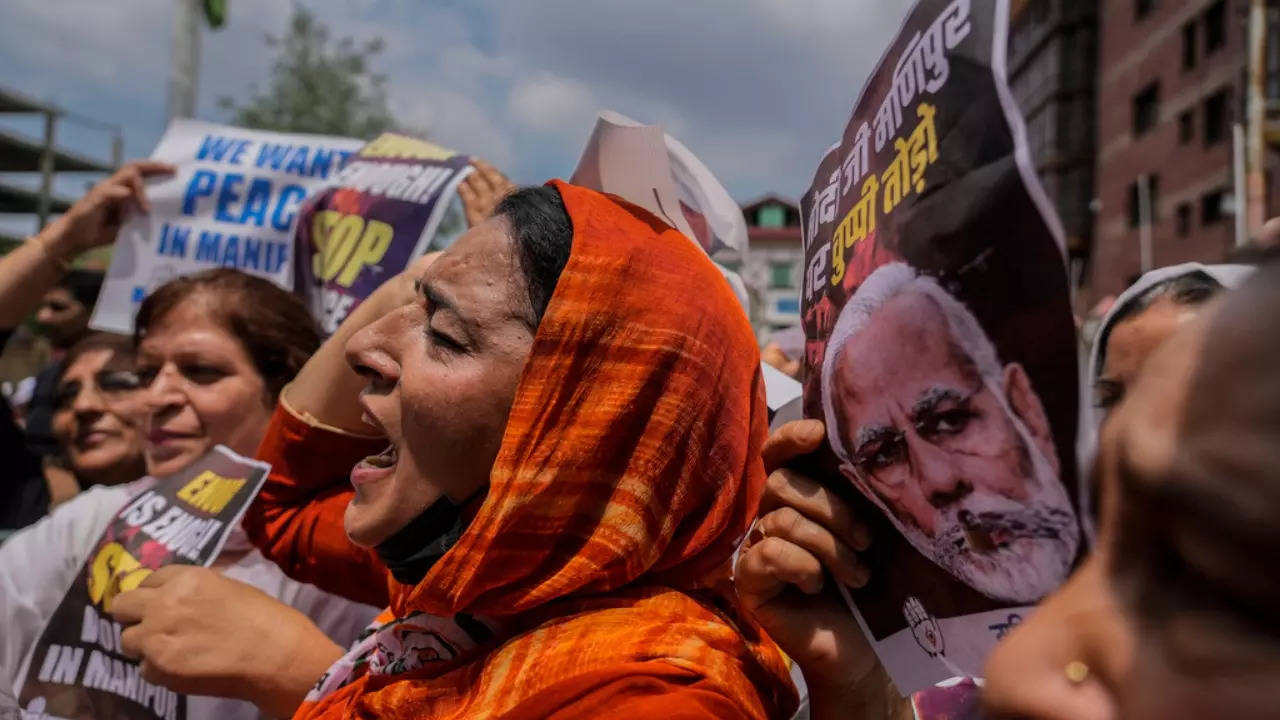 manipur protest - AP