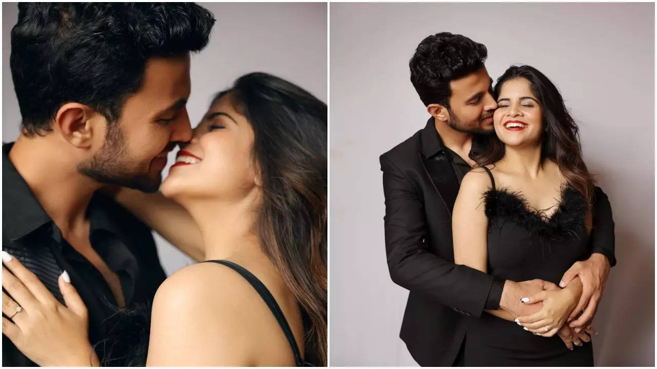 Bigg Boss Marathi S Amruta Deshmukh And Prasad Jawade Get Engaged Couple Posts Romantic Pics