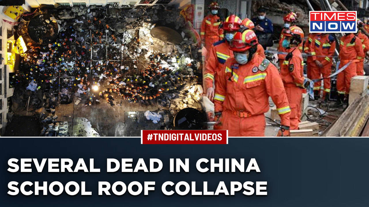 In Visuals Roof Of China School Gymnasium Collapses On Volleyball Team Killing Several World