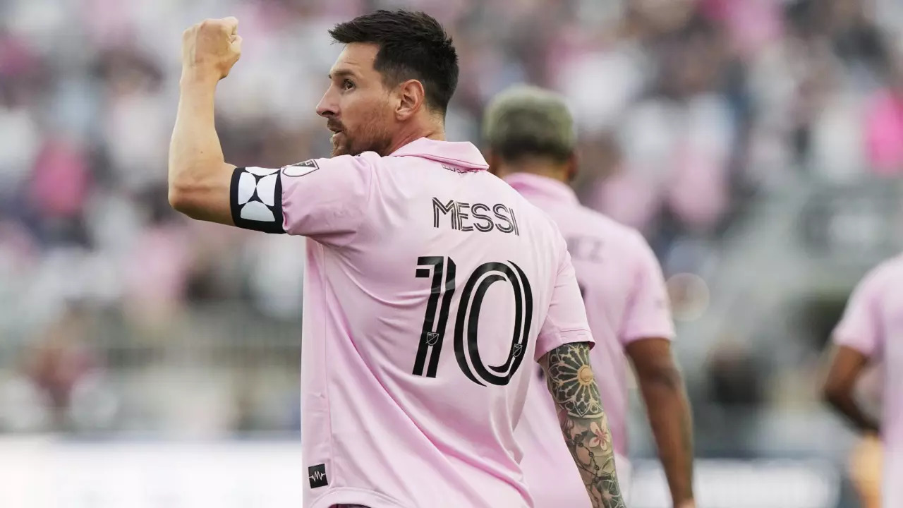 Lionel MEssi nets brace for Inter Miami vs Altanta United