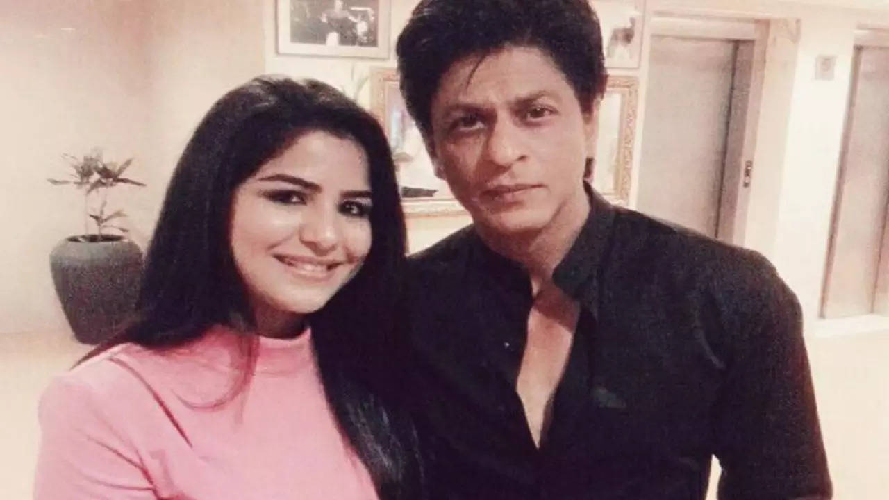 Shikha Malhotra with Shah Rukh Khan