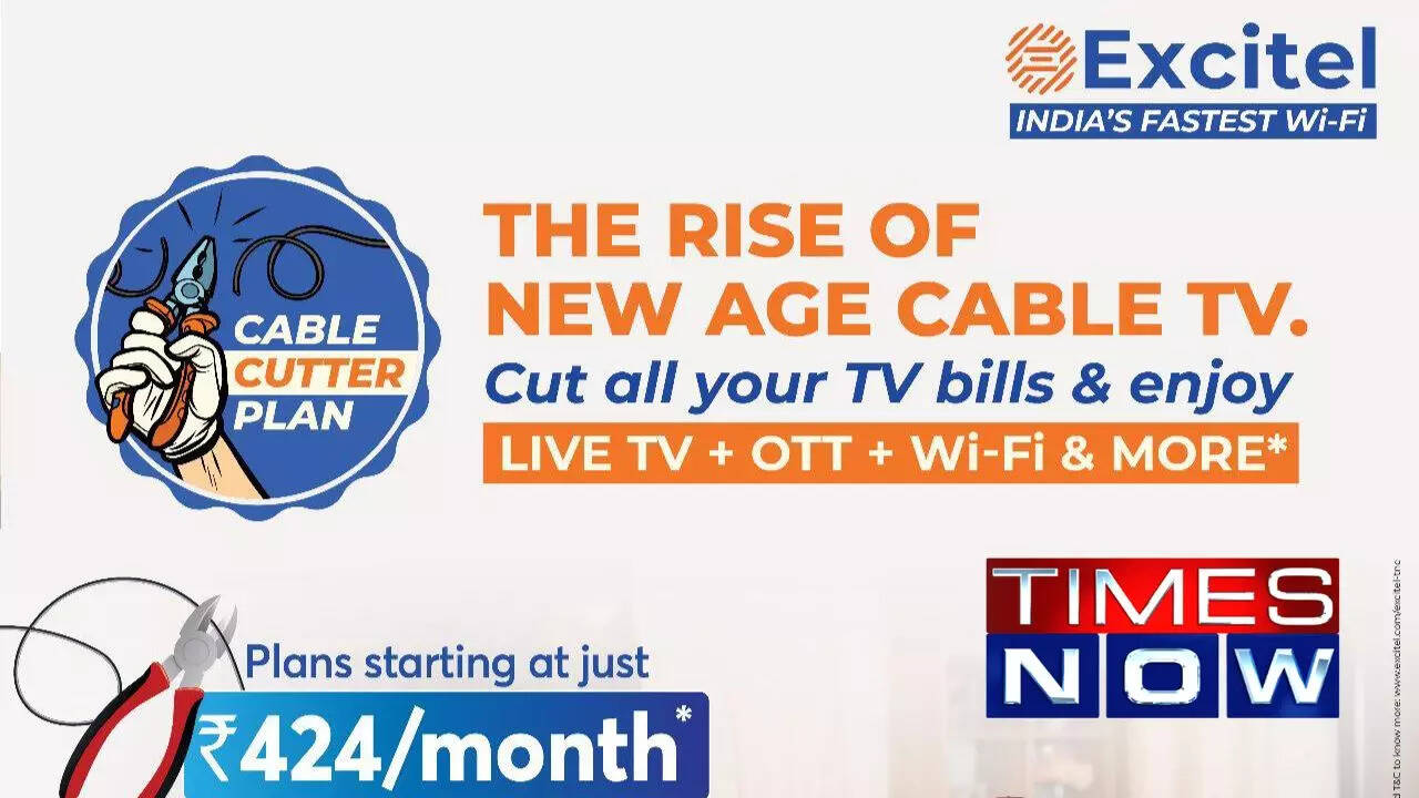 Excitel's New 'Cable Cutter Plan' 400Mbps, 12 OTT, 550 Live Channels