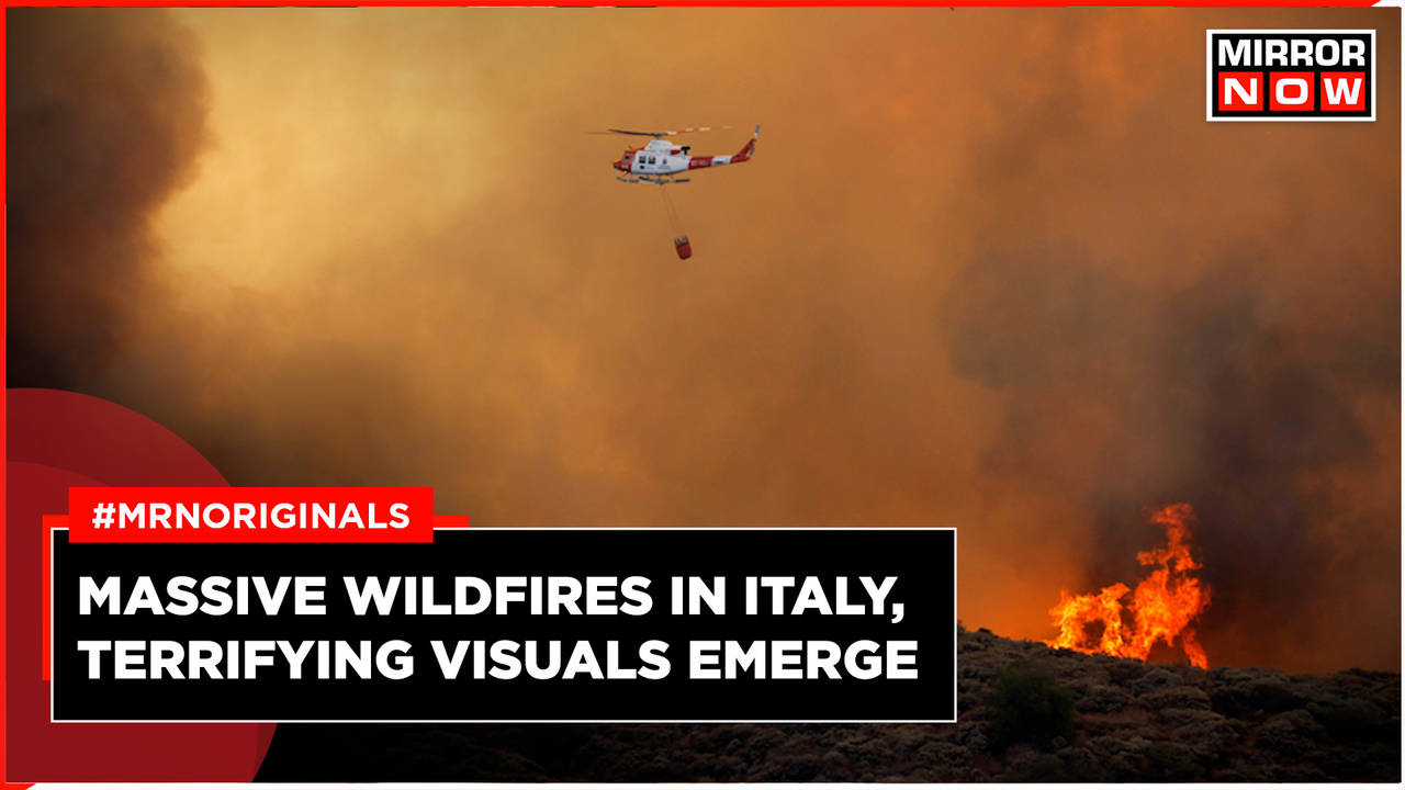 Massive Wildfires Burn Across South Italy While Tornadoes, Hail Batter