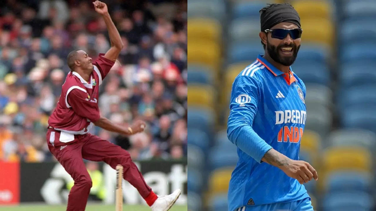 Ravindra Jadeja equals Courtney Walsh's all-time record IND vs WI 1st ODI