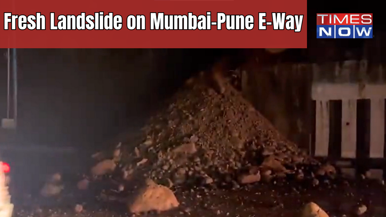 Landslide occurs on Mumbai-Pune Expressway near Kamshet tunnel