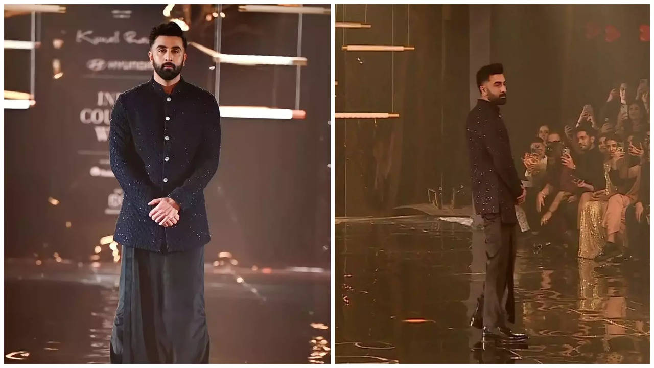 Indian Couture Week 2023: Cheers Louder Than Music For Ranbir Kapoor's  Classy Ramp Walk In Dhoti Pants And Bandhgala As Kunal Rawal's Showstopper