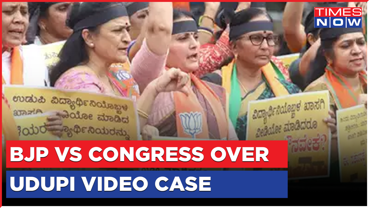 Udupi Washroom Video Case Bjp Demands Nia Investigation Alleges Congress Of Saving Three