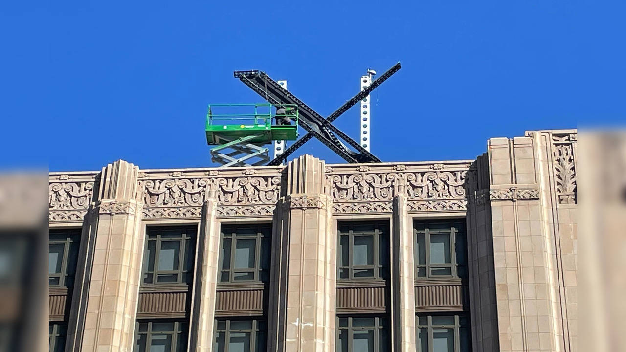 'X' Logo Installed Atop Twitter Building In San Francisco | Why Are ...