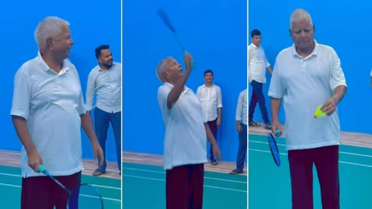 Lalu Yadav Plays Badminton Months After Surgery