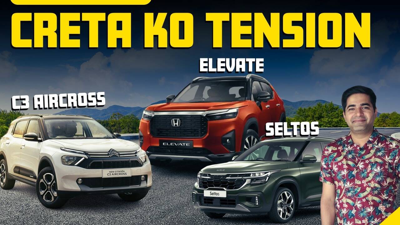 Hyundai Creta VS Honda Elevate VS Kia Seltos VS C3 Aircross | Which ...