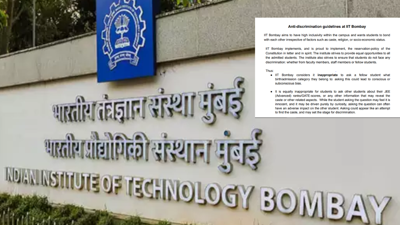 IIT Bombay Releases Anti Discrimination Guidelines to End Bias