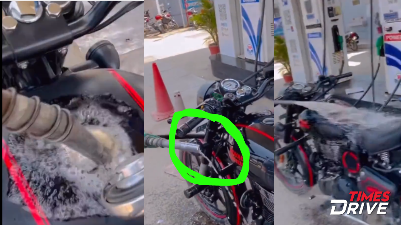 Man Deliberately Overfills Fuel Tank, Then Starts Washing Bike: Here's How Police Responds To Viral Attempt