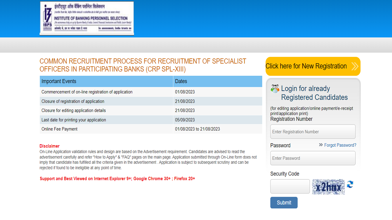 IBPS SO Notification 2023 PDF Out on ibps.in, Check Eligibility, Exam Date and More