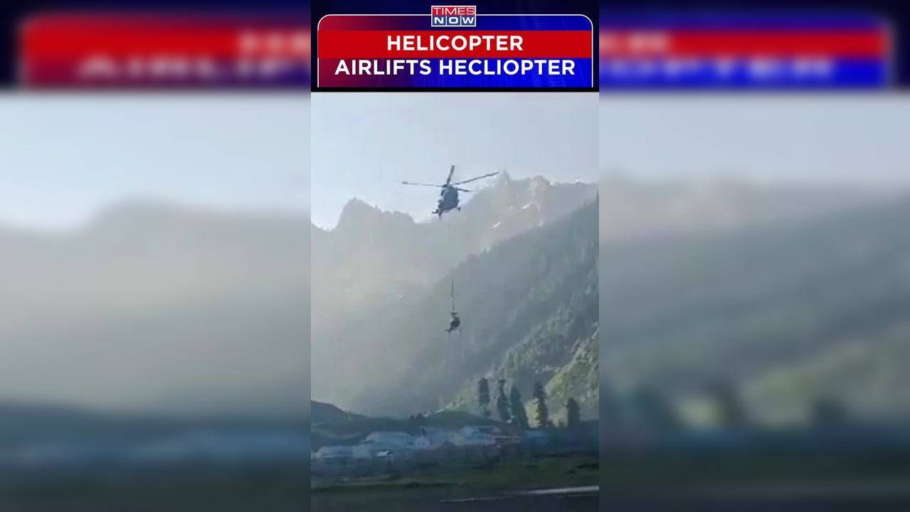 IAF Mi 17 V5 helicopter airlifts stranded civil-operated helicopter #Shorts