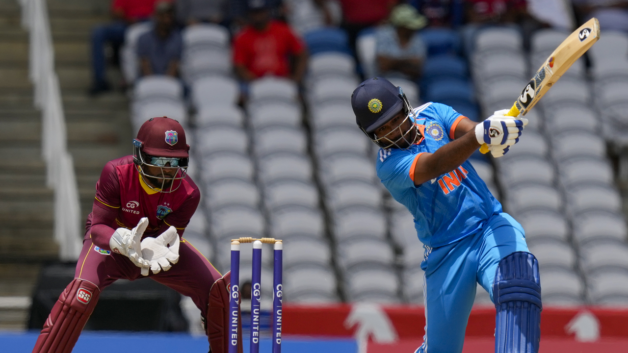 Sanju Samson scored a half-century in 3rd ODI against West Indies