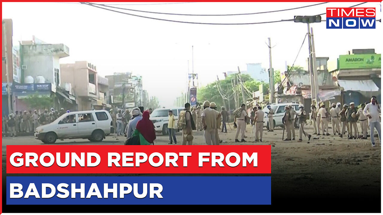Caught on cam: Fresh Violence Reported In Gurugram's Badshahpur; Police ...